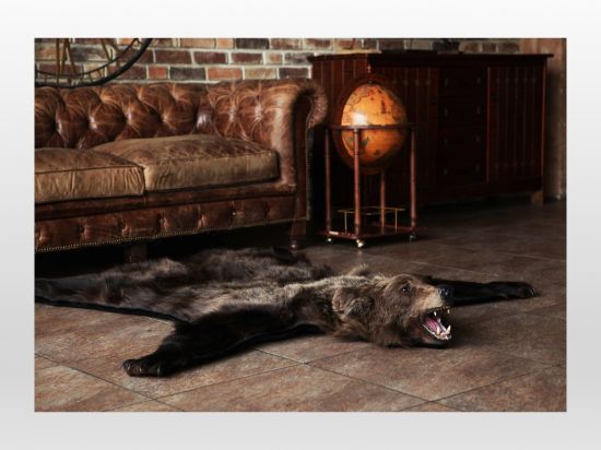 Купить Сувенир Ковер из шкуры медведя в ассорт. (в зависимости от размера) Символика севера онлайн в интернет-магазине